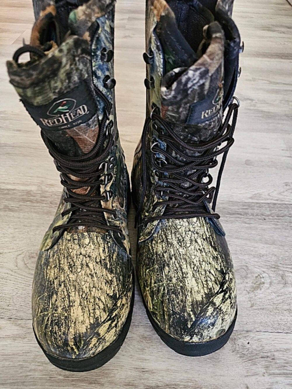 Mossy Oak Glacier Camouflage Hunting Boots Size 9 NWOT